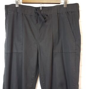 Buffalo David Bitton Black Tencel Loose Jogger Pants womens size L large